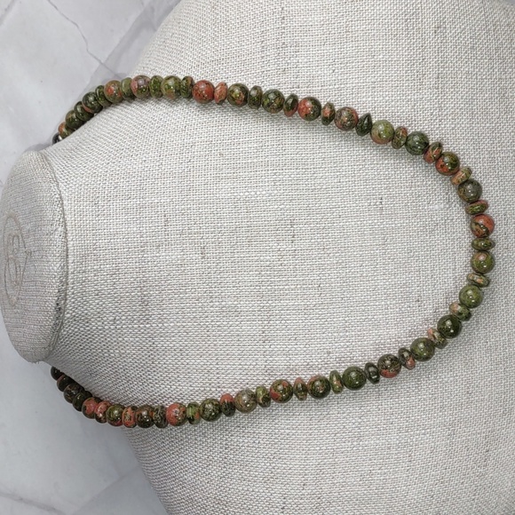 Artisan Crafted Unakite Necklace - Picture 1 of 6